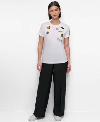 Women's Pins And Patches Crewneck T-Shirt