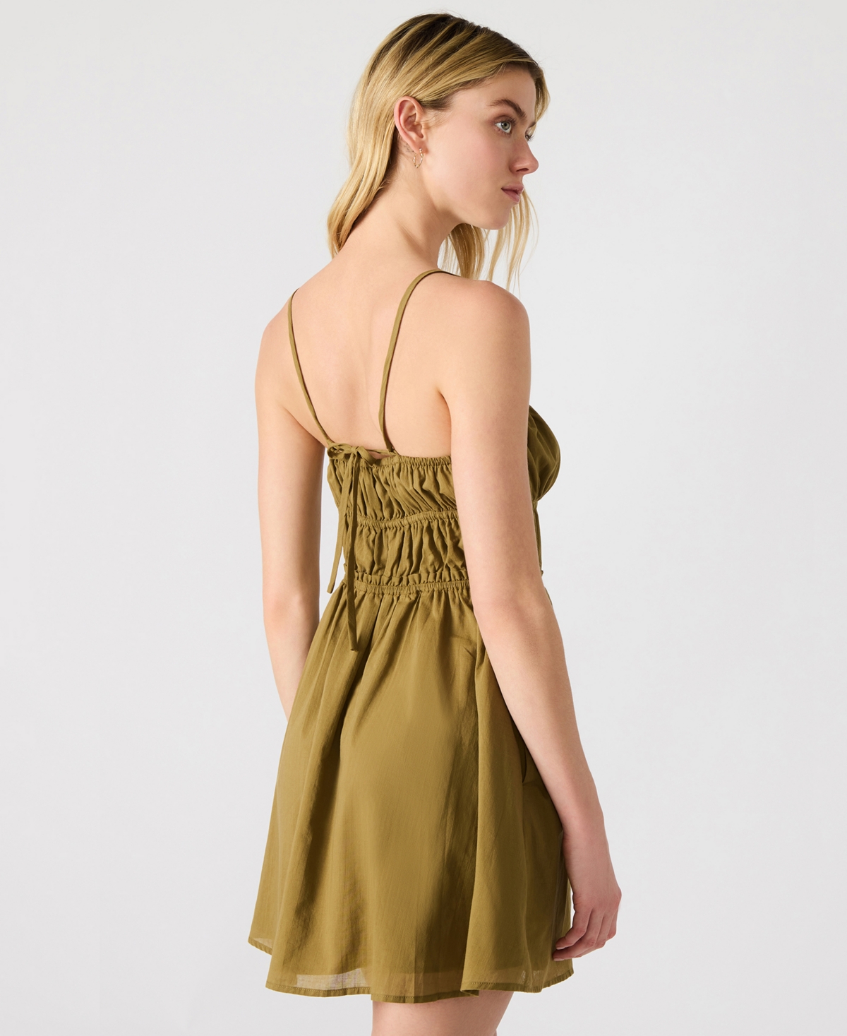 Steve Madden Heather Mini Dress In Green