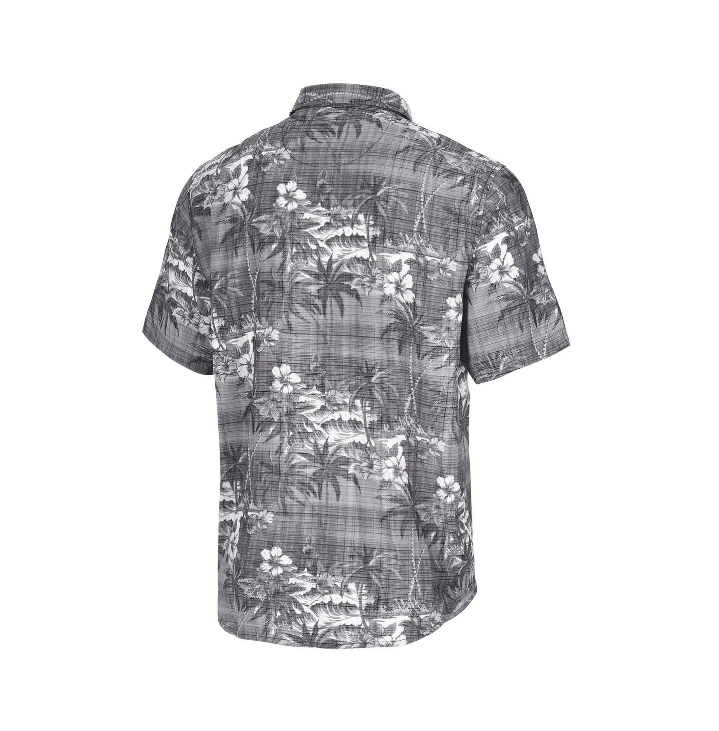 Мужская рубашка Tommy Bahama Black Miami Dolphins Coconut Point Isla Palmetta Camp Button-Up — фото 3