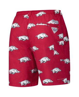 Men's Cardinal Arkansas Razorbacks PFG Backcast III Omni-Shade Shorts