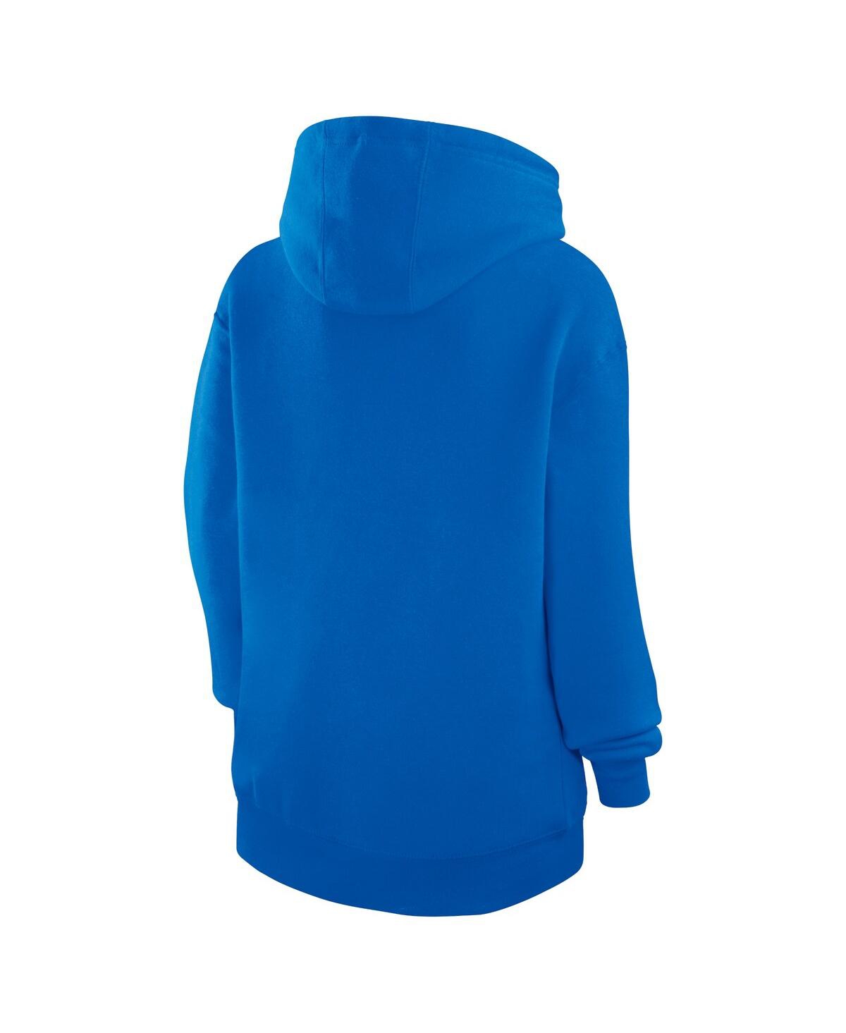 G-iii 4her By Carl Banks Women'sâ Royal New York Mets Heart Fleece Pullover Hoodie In Blue