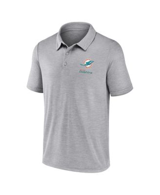 Men's Gray Miami Dolphins Making Waves Polo Shirt
