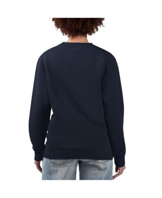 Women's&nbsp;Navy Detroit Tigers Team Logo Fleece Pullover Sweatshirt