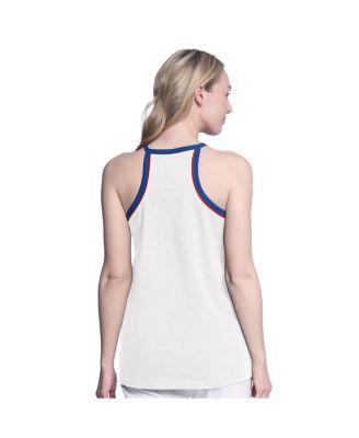 Women's&nbsp;White Texas Rangers Curveball Tank Top