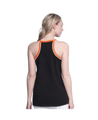 Women's&nbsp;Black San Francisco Giants Curveball Racerback Tank Top
