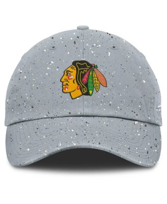 Women's Gray Chicago Blackhawks Heritage Snow Day Speckle Adjustable Hat