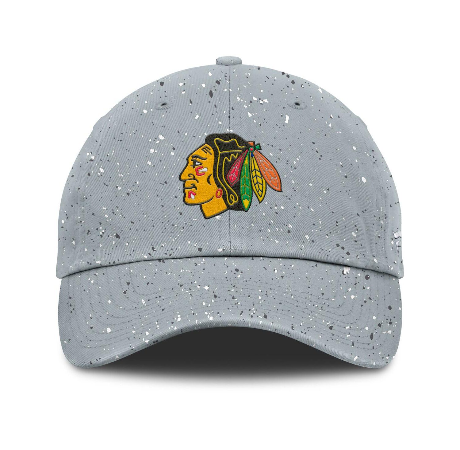 Women's Gray Chicago Blackhawks Heritage Snow Day Speckle Adjustable Hat