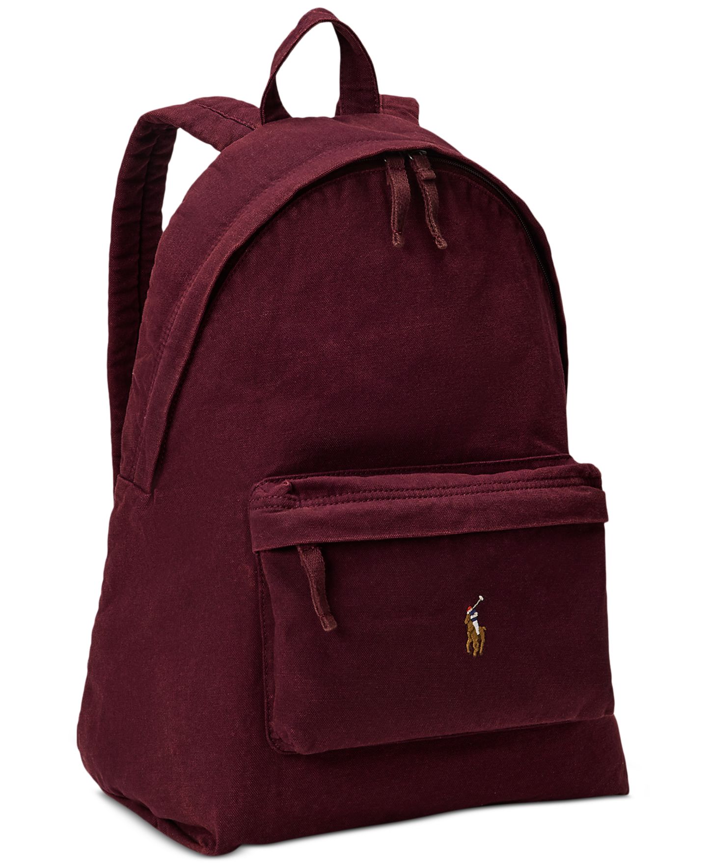 Рюкзак Polo Ralph Lauren Canvas, цвет: Винный — фото 3