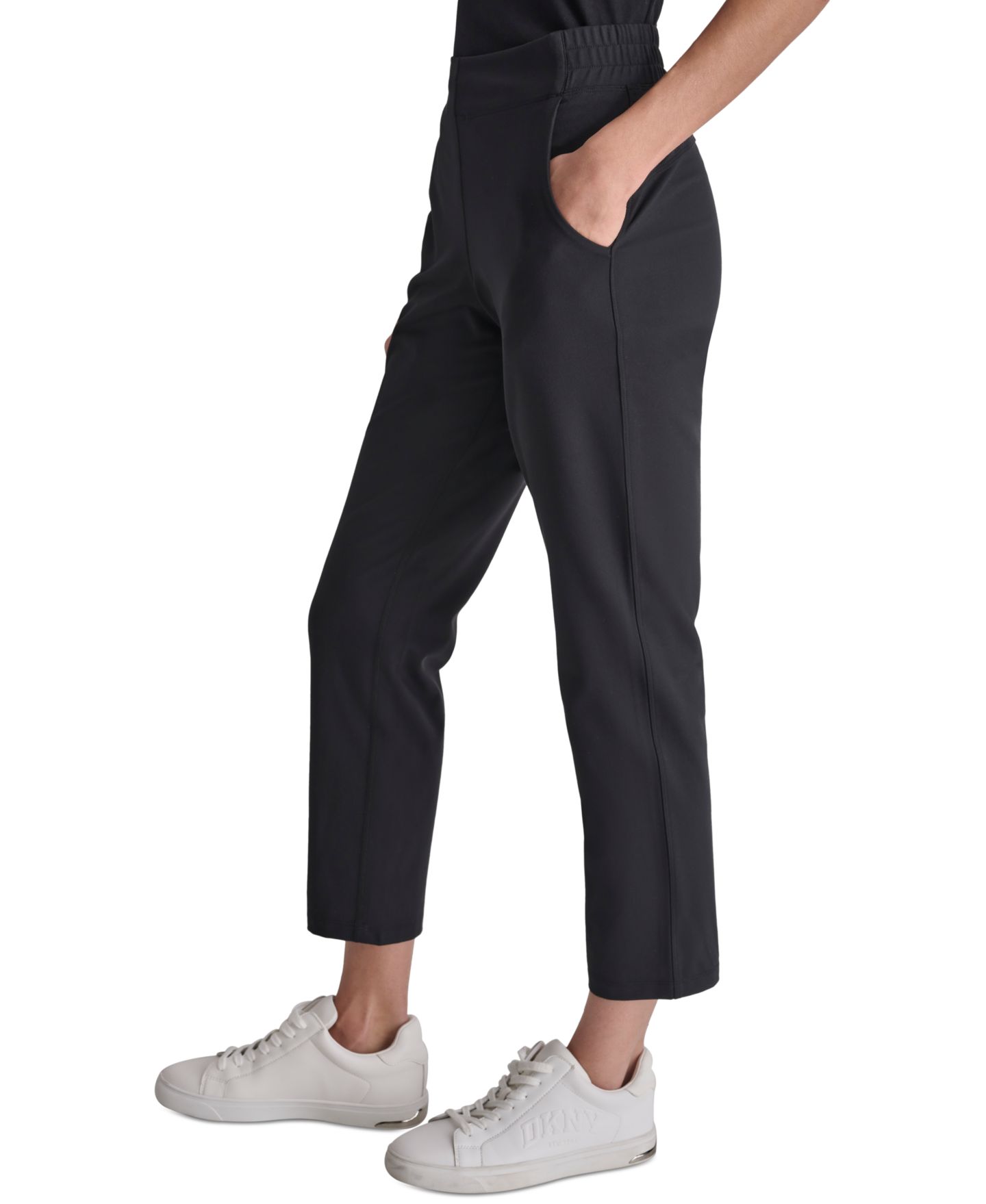 Женские брюки DKNY Sport Balance Compression Ankle, цвет: Чёрный — фото 3