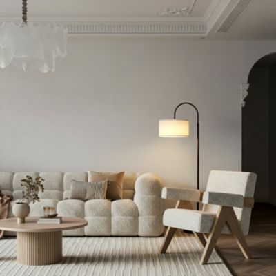 Nora Modern LED Arc Floor Lamp with Adjustable Height (68")