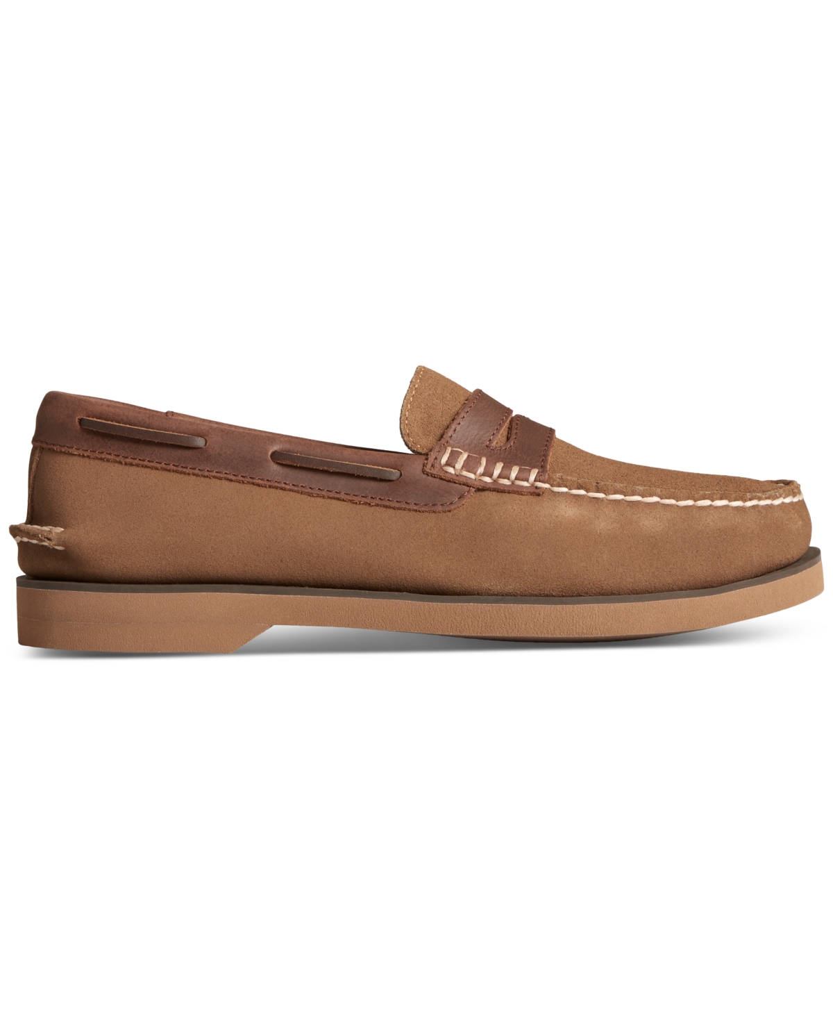Men's Authentic Original Penny Double Sole Suede Loafer - Dark beige