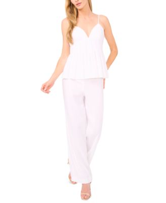 Women's The Kamri Linen-Blend Peplum Top