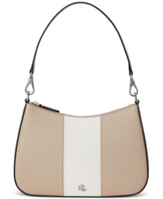 Lauren Ralph Lauren - Two-Tone Leather Small Danni Shoulder Bag