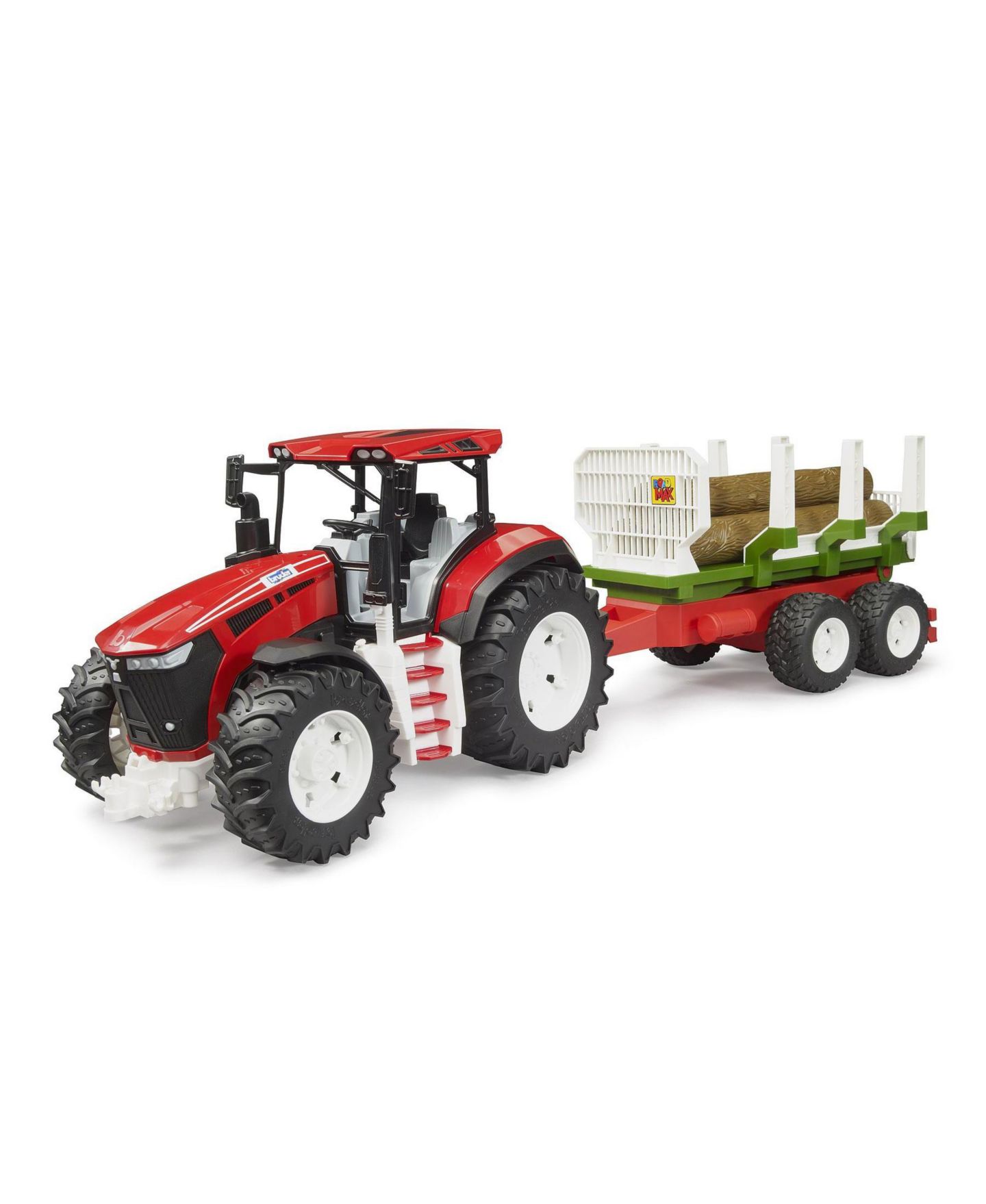 Детская игрушка Bruder 1/16 Roadmax Tractor with Forwarding Trailer and 3 Logs 03453 — фото 1