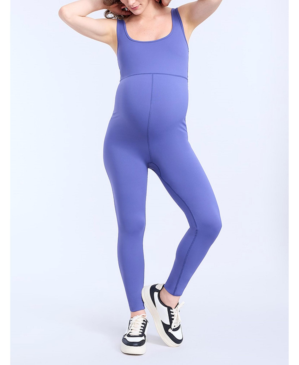 Maternity Sleeveless Active Unitard - Motherhood - Skipper blue