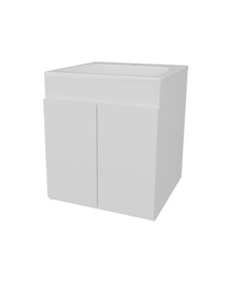 Shoshoni Bathroom Vanity with two Doors, White