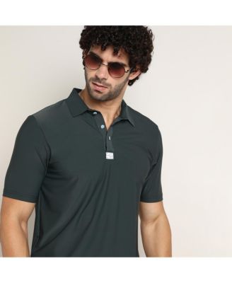 Men's Seamless Solid Polo T-Shirt
