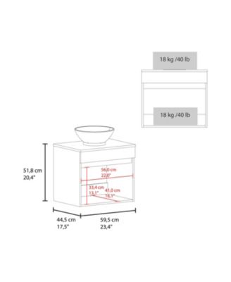 Sheridan Bathroom Vanity  with 2 Doors, White