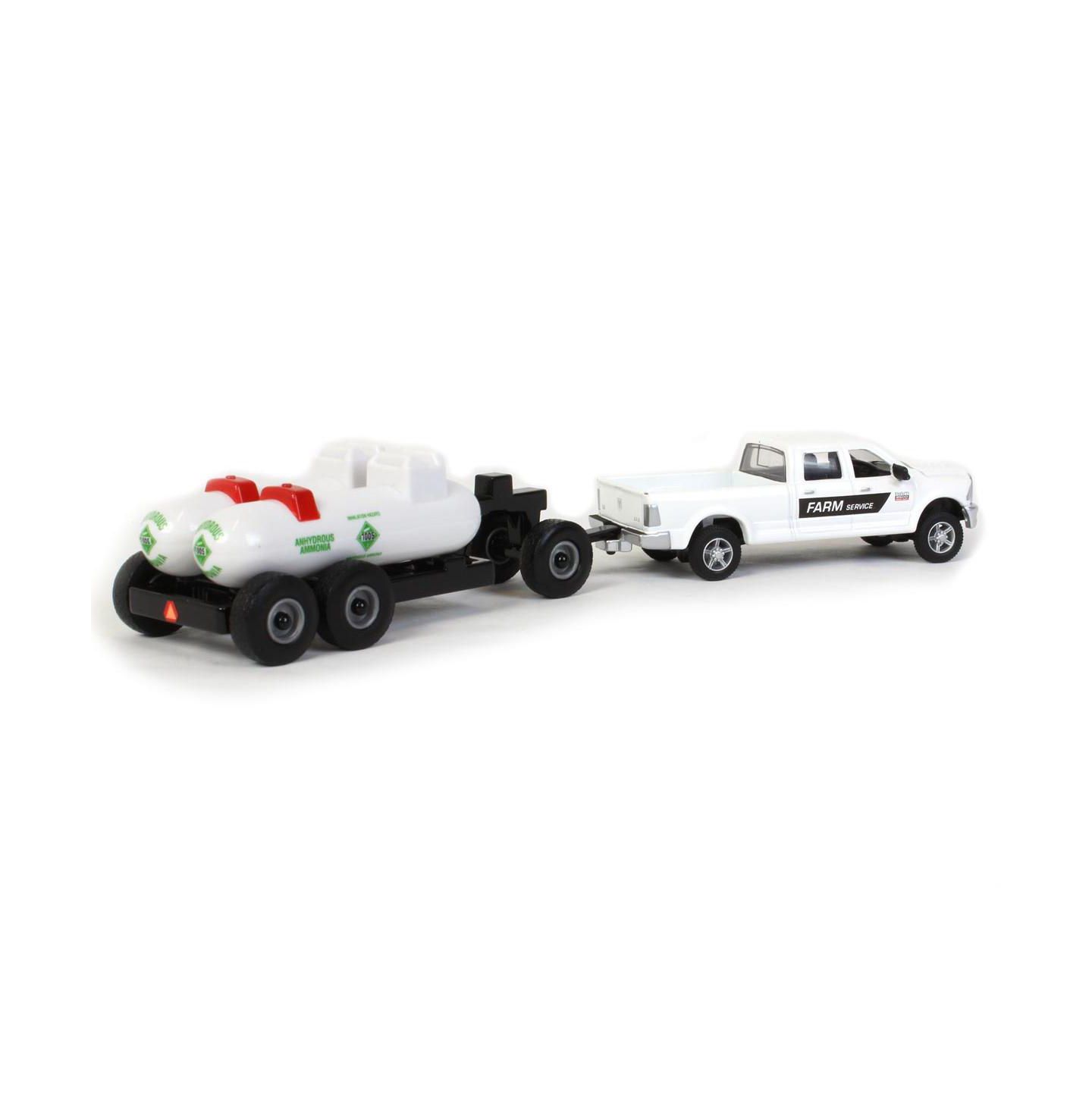 Детские игрушки ERTL 1/64 Dodge Ram Pickup with Dual Anhydrous Ammonia Tank Carrier — фото 3