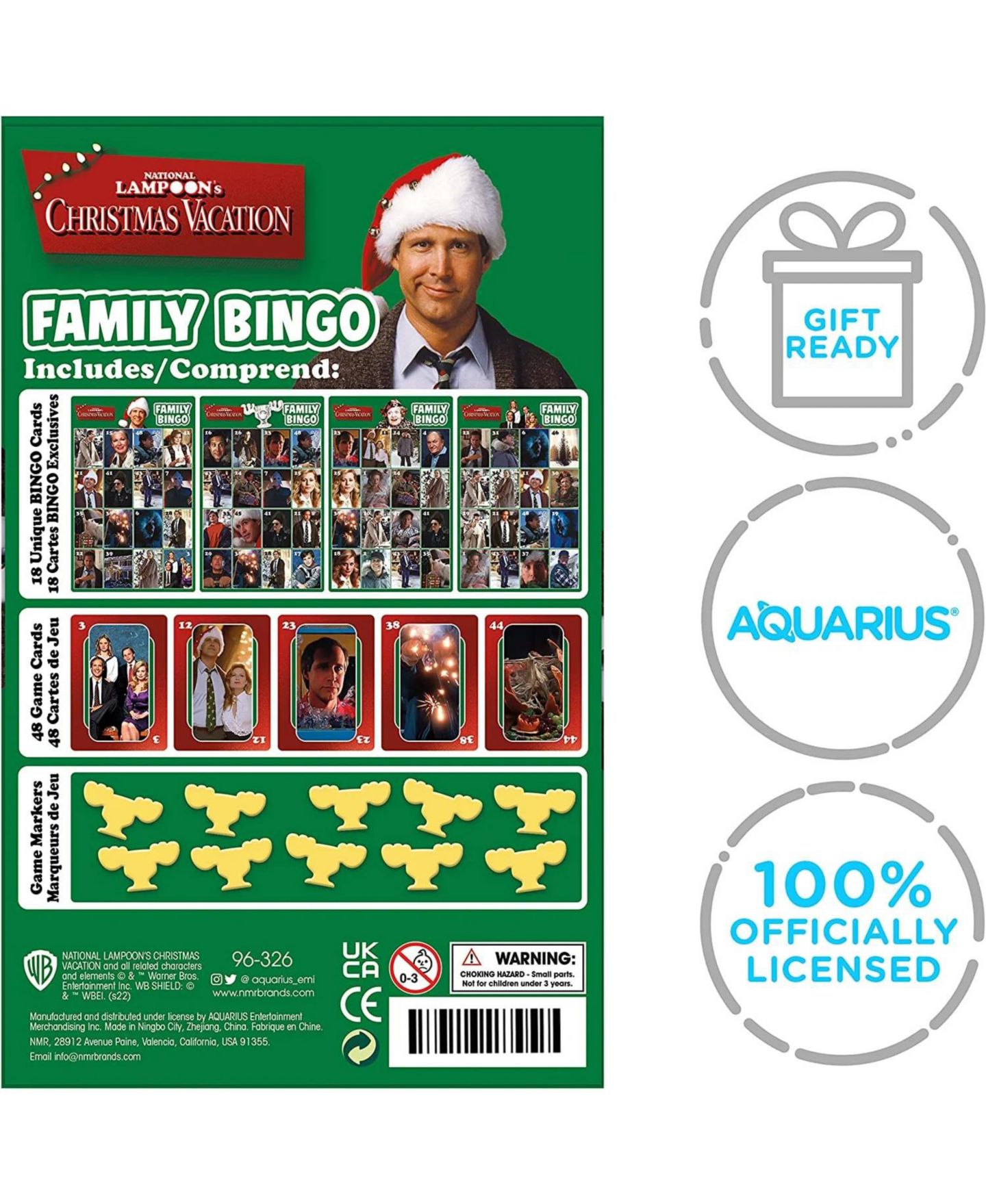 Детская настольная игра NMR Distribution Christmas Vacation Family Bingo Board Game, Ages 6+ — фото 3