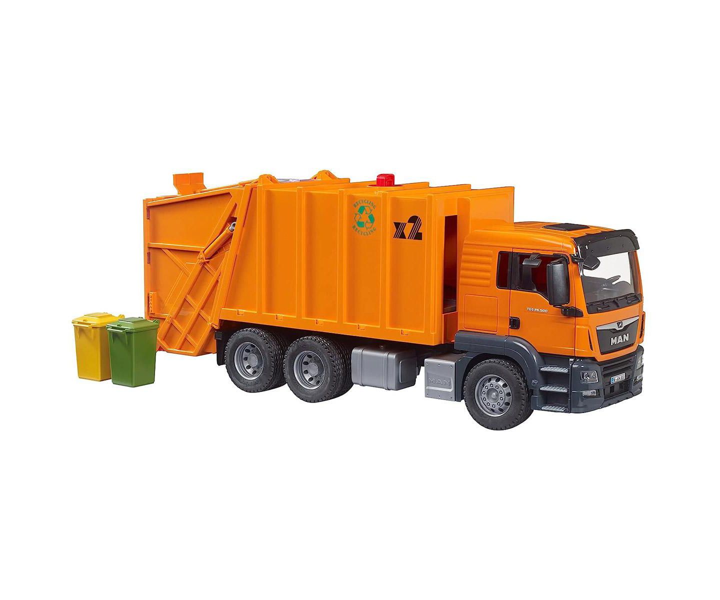 Детская игрушка Bruder 1/16 Scale Man Tgs Functional Press Mechanism Garbage Truck — фото 3