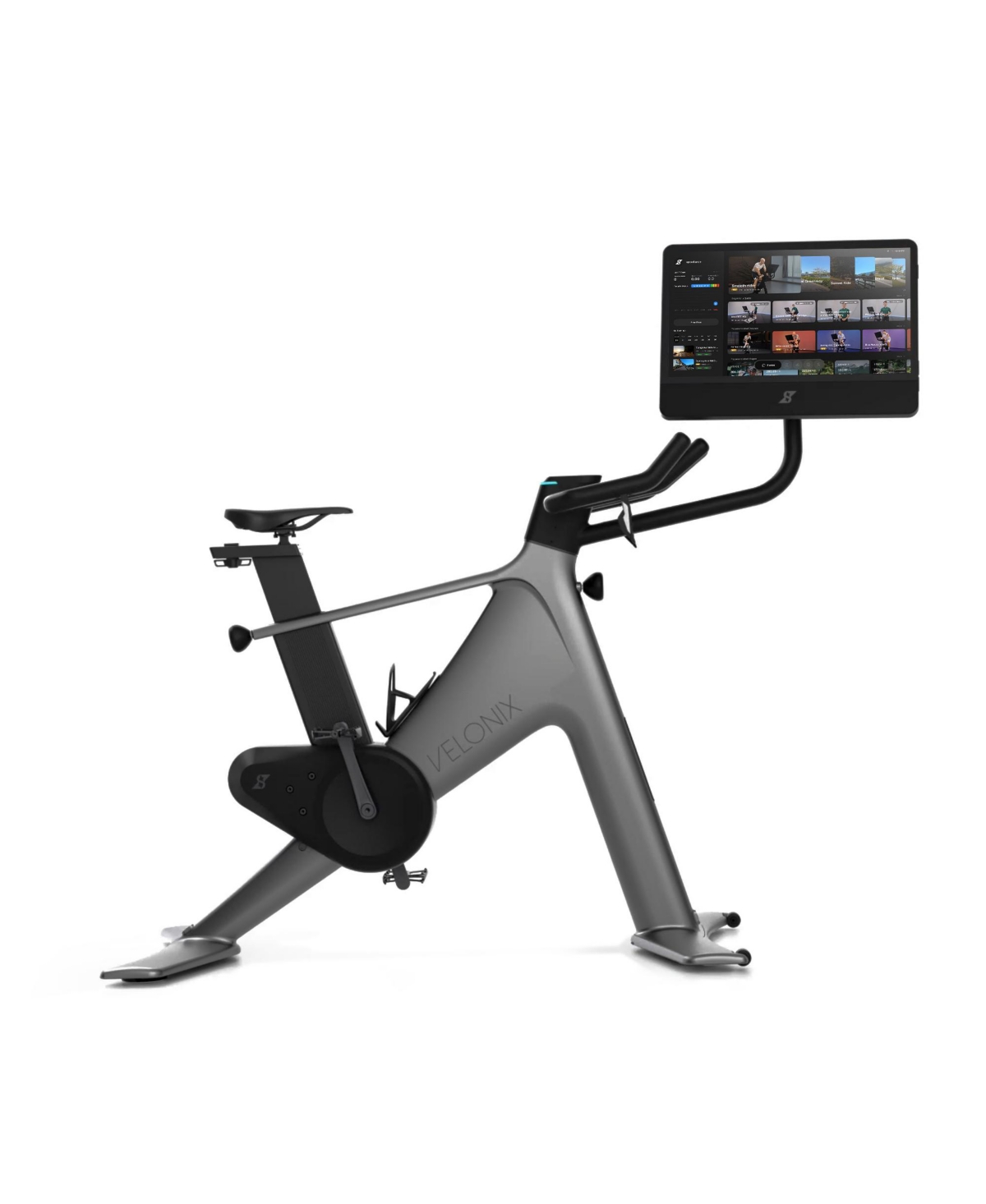 VeloNix Exercise Bike, Smart Ai Fitness Bike with Personalized Fitness Courses & Online Cycling Coaching, 21.5&#x22; Screen, Solid Design,