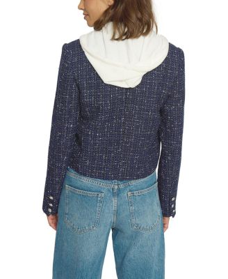Women's Crop Tweed Dickie Blazer