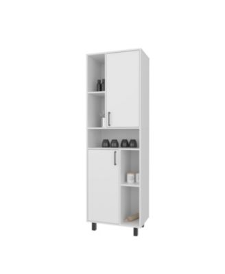 1-Pc. Buckshot Kitchen Pantry with Open Storage and 2 Doors