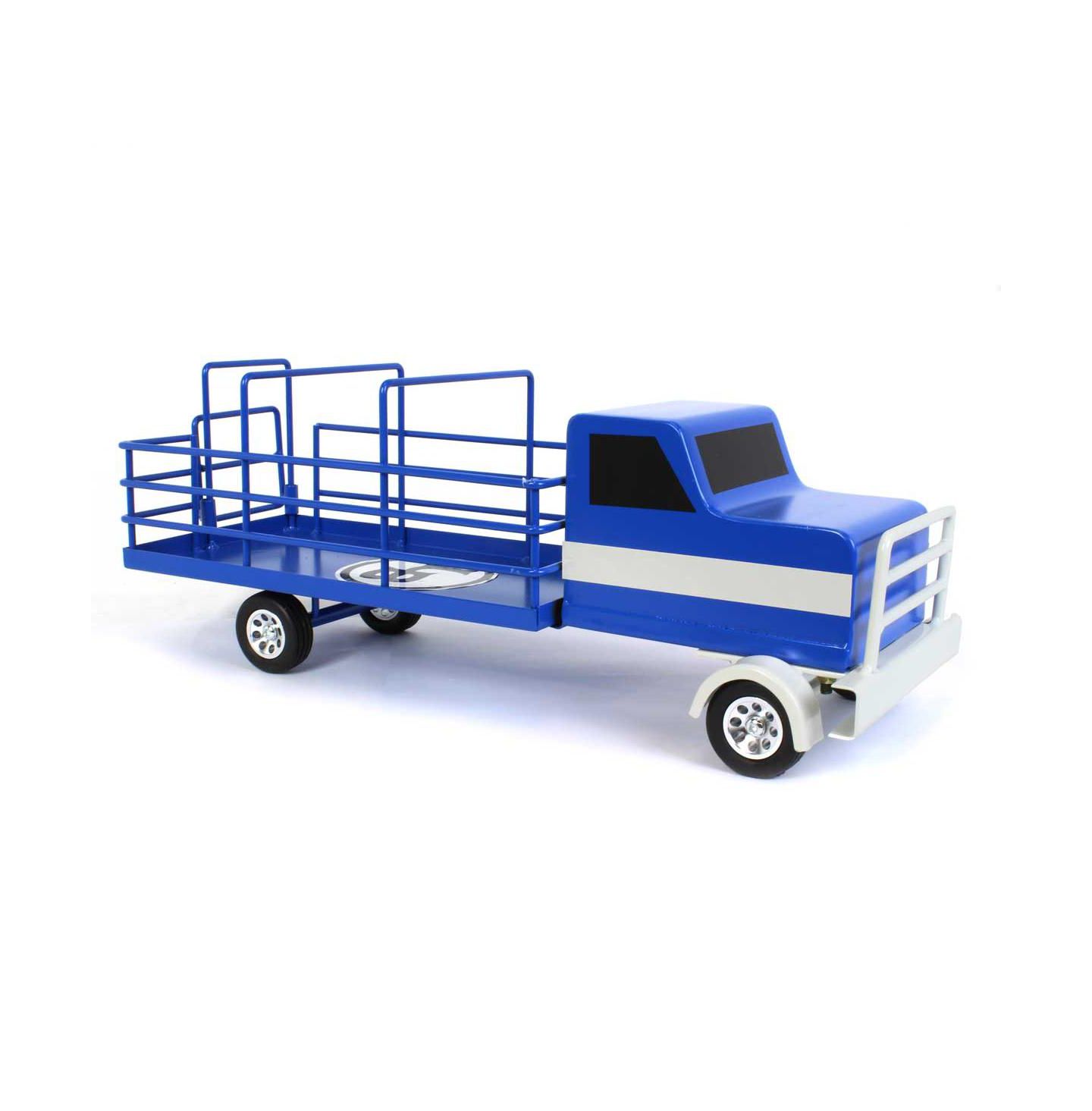 Детская игрушка Little Buster Toys 1/16th Metal Blue Cattle Truck with Black Wheels — фото 2