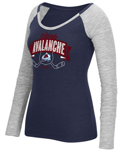Reebok Women's Long-Sleeve Colorado Avalanche Approval T-Shirt