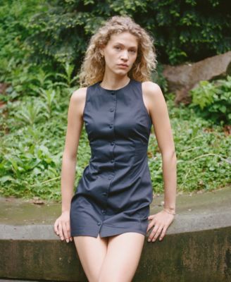 Women's Sateen Mini Sheath Dress