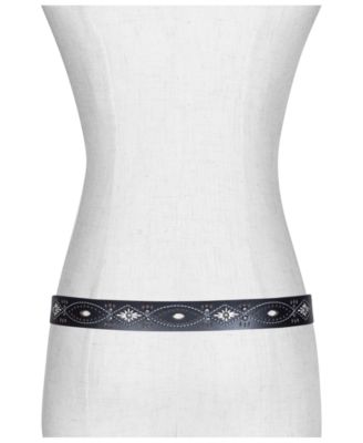 Women's Embroidery Perf Rivets Belt