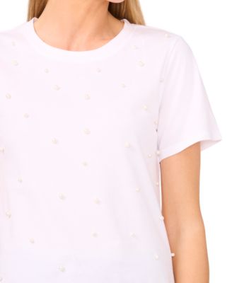 Women's Cotton Embellished T-Shirt