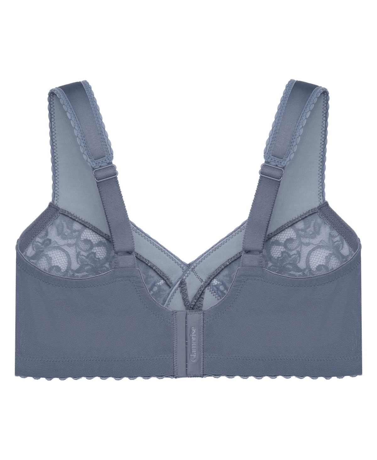 Glamorise Plus Size Full Figure Magiclift Original Support Wire Free Bra 1000 In Blue