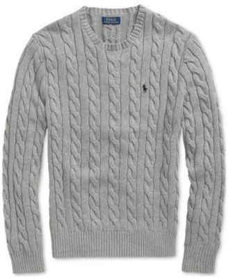Men's Cable-Knit Cotton Sweater