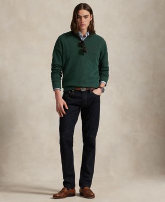 Men's Luxury Jersey Quarter-Zip Pullover Sweater