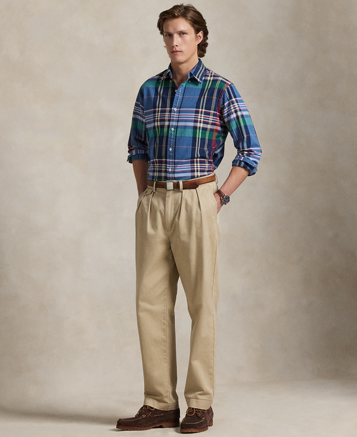 Polo Ralph Lauren Men's Classic-Fit Plaid Oxford Shirt