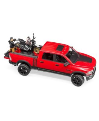 1/16 Ram 2500 Power Wagon with Ducati Scrambler Desert Sled and Driver Vehicles Toy 02502