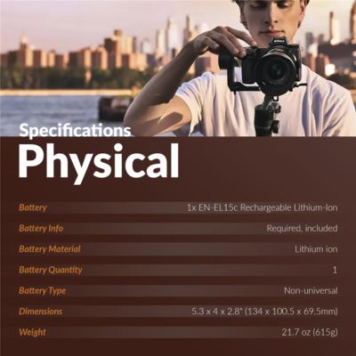 Z 6II Mirrorless Camera with f/2.8 S Lens,Camera Bundle Prepaid Subscription, Lithium-Ion Battery Pack,Glass Screen Protector for the Nikon