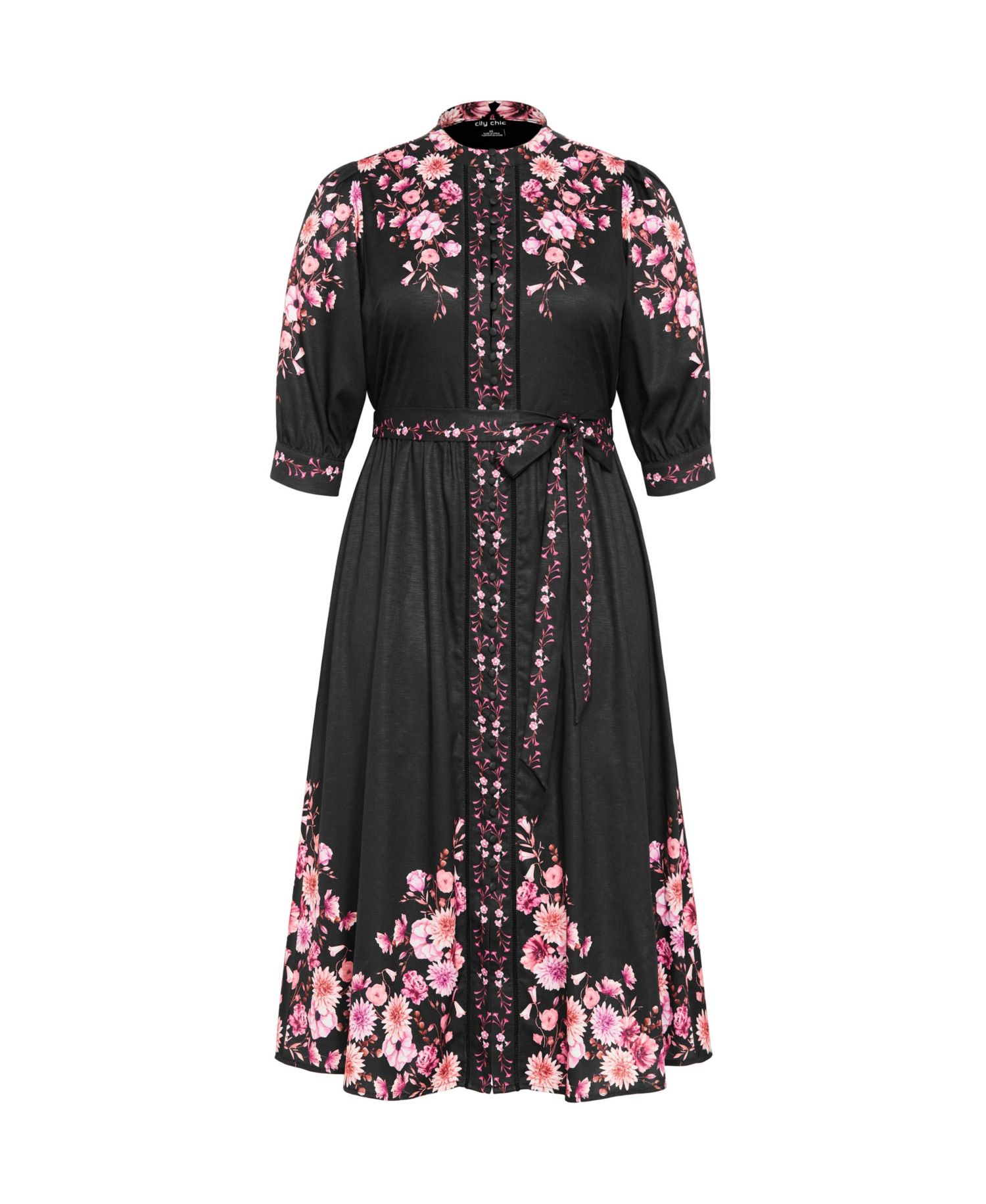 Women's Annabelle Button Down Floral Midi Dress