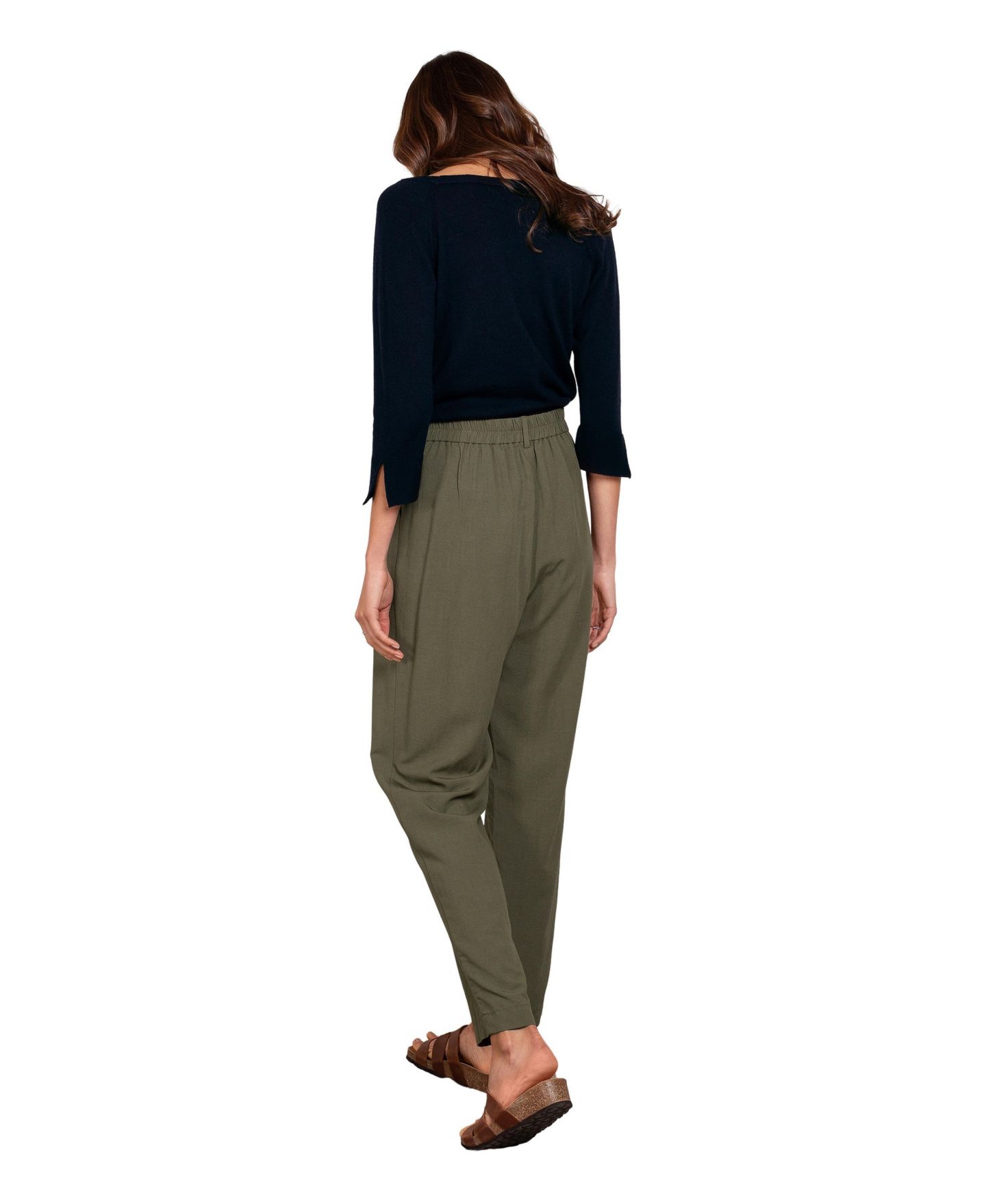 Женские брюки Celtic & Co. Casual Tapered Leg, цвет: Тёмный зелёный — фото 4