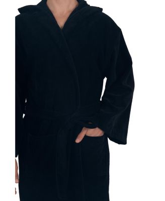 Men's Dane Hooded Bathrobe Cotton Terry Cloth Luxury Hotel Spa Robe