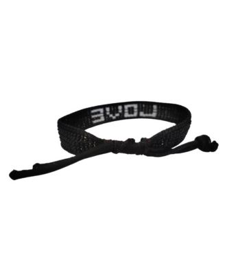 Black & White Love Beaded Bracelet – Handmade with Purpose