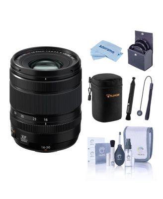 XF 16-50mm f/2.8-4.8 R LM WR Lens, Bundle with 58mm Filter Kit, Soft Lens Case, Cleaning Kit, Lens Pen Cleaner and Microfiber Cleaning Cloth