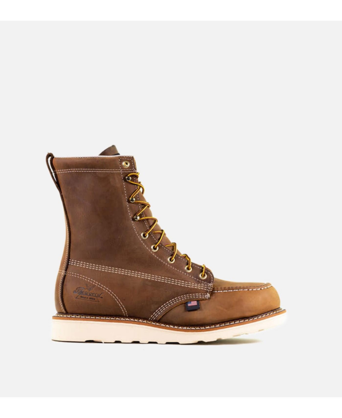 Men's American Heritage 8&#x22; Toe Safety Work Boots for Men - Crazyhorse