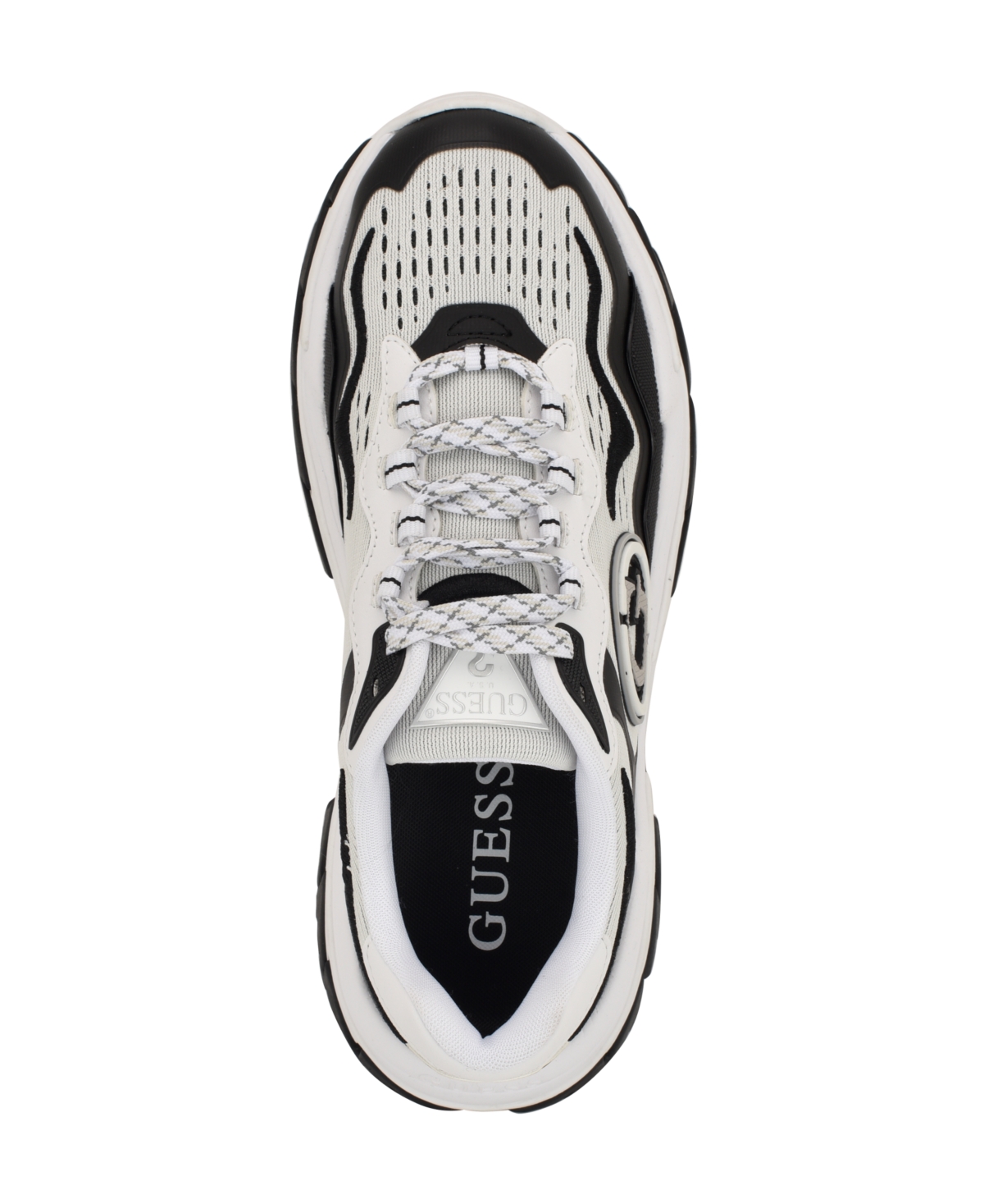 Guess Women's Nennzo Cat Claw Chunky Fashion Lace-up Sneakers In Black