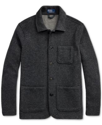 Men's Brushed Double-Knit Utility Jacket
