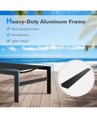 Patio Chaise Lounge Adjustable Lounge Chair W/ 6-Position Backrest