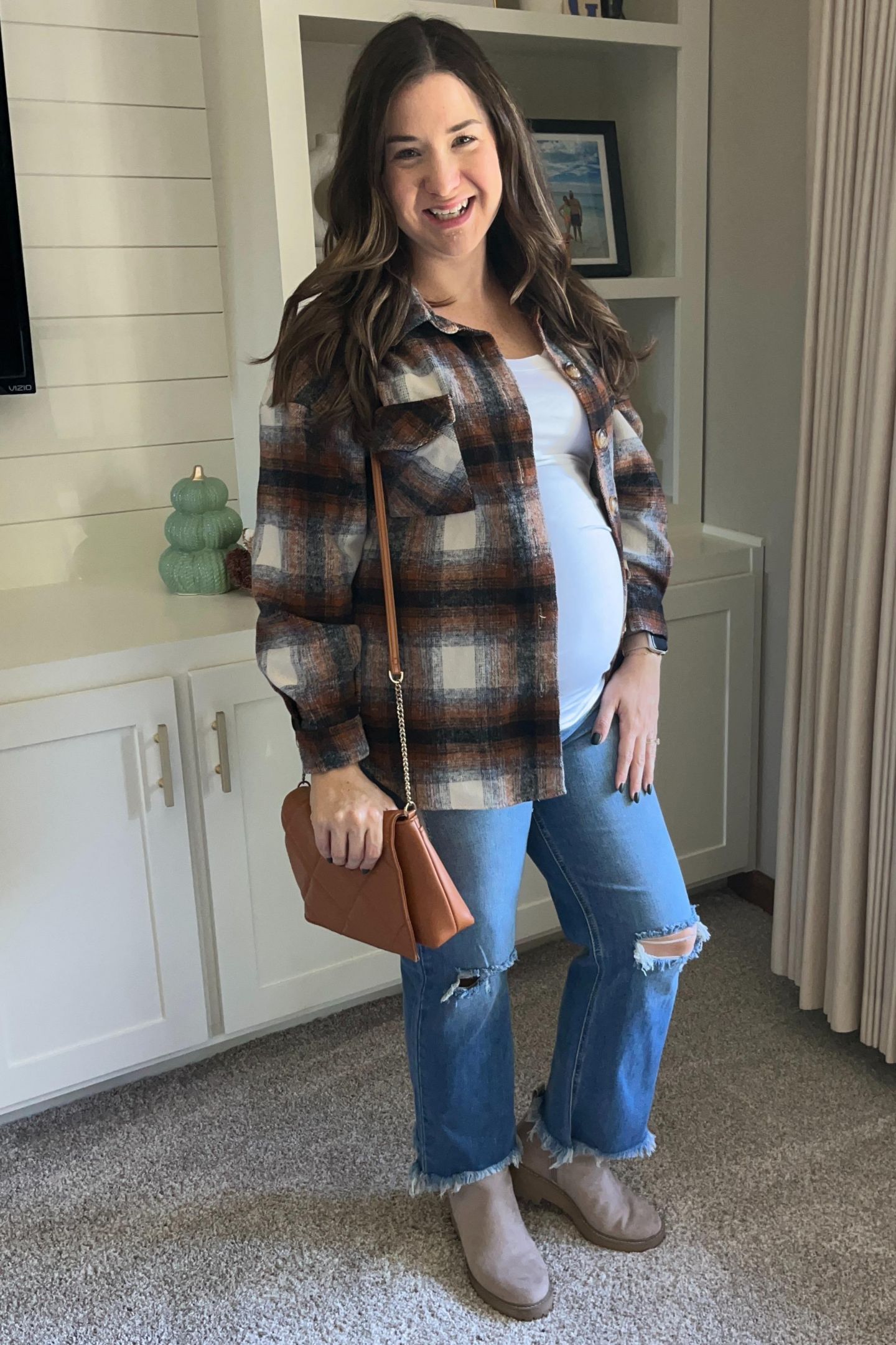 Женские джинсы Pinkblush Blue Frayed Wide Leg Cropped Jeans, цвет: Синий — фото 6