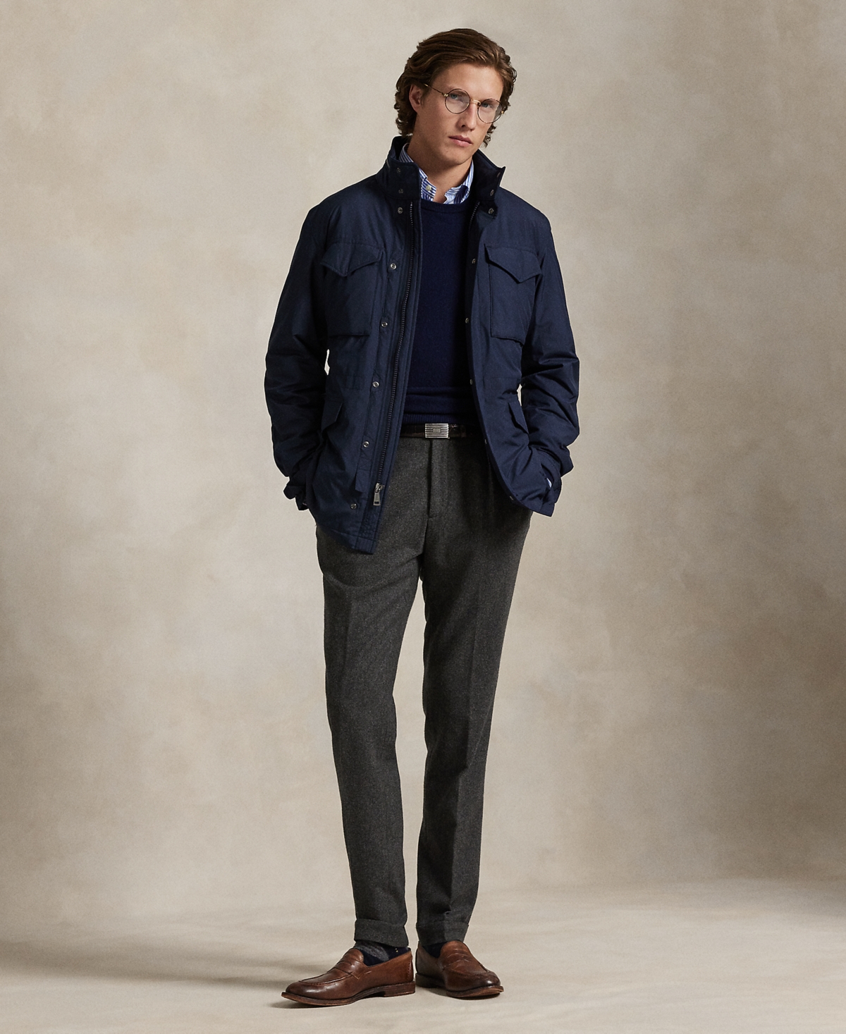 Polo Ralph Lauren The Southland Field Jacket With Stowaway Hood In Blue